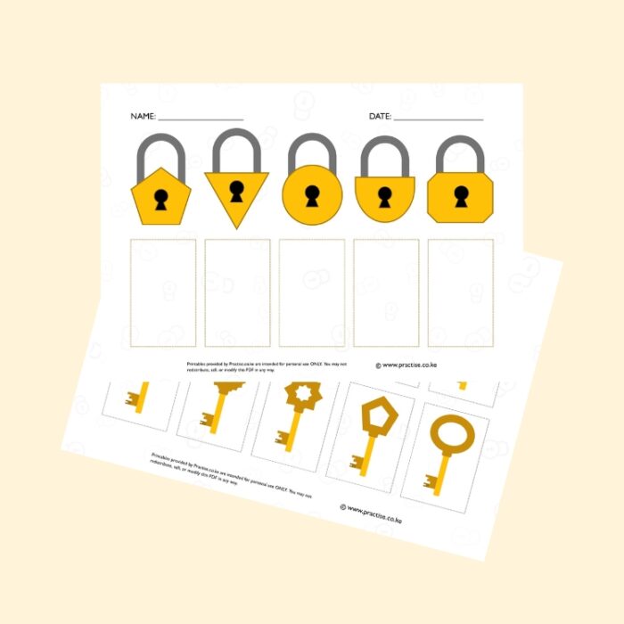 Padlock-key shape match