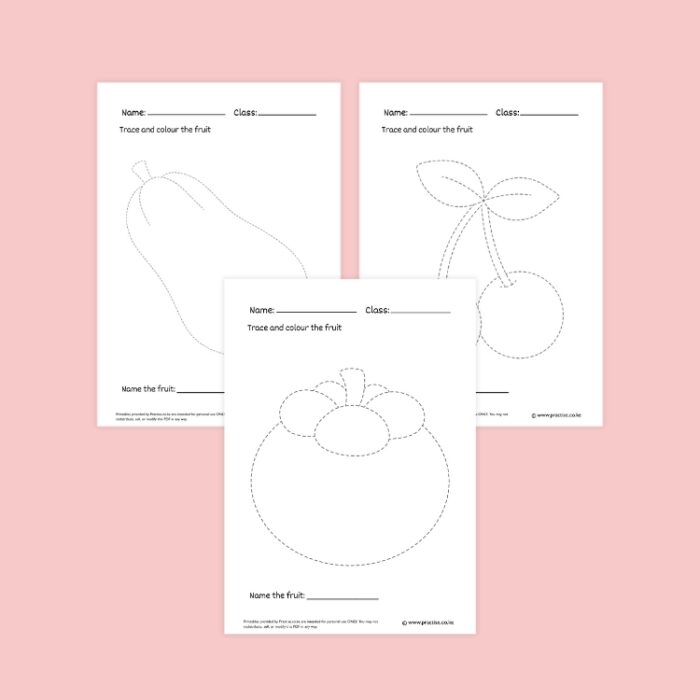 colour and trace fruits