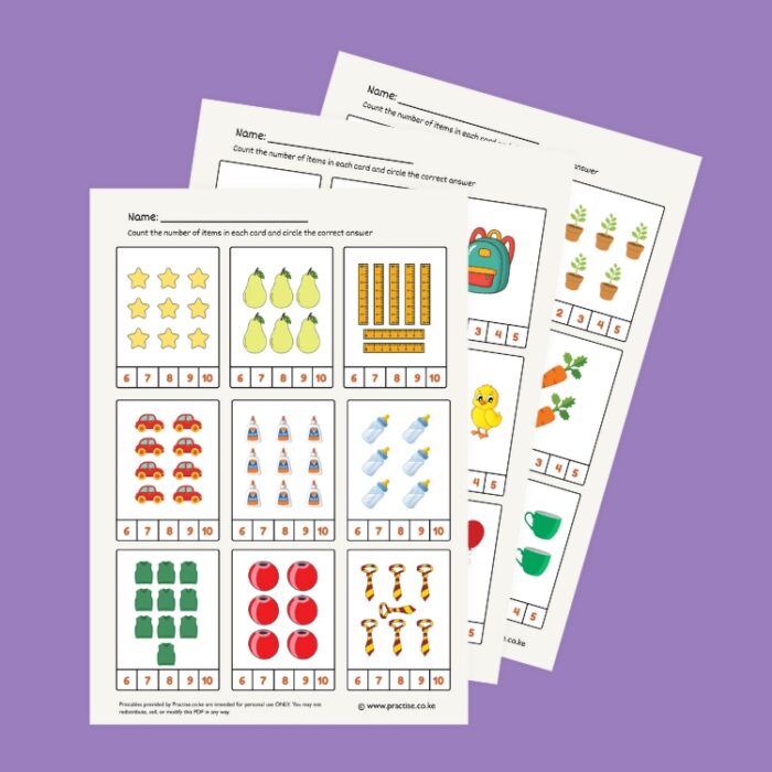 counting activity for kids