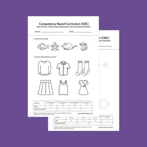 Play Group Term 3 Exam - Set 1
