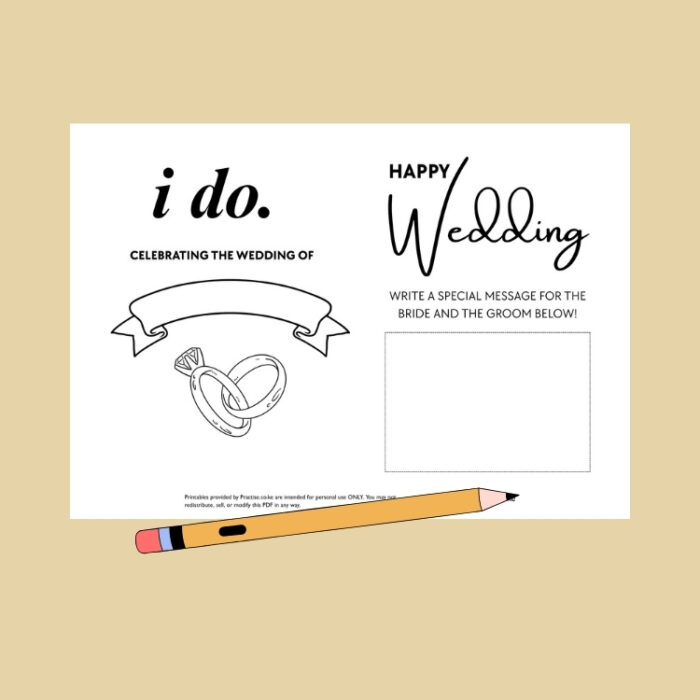 wedding activities for children