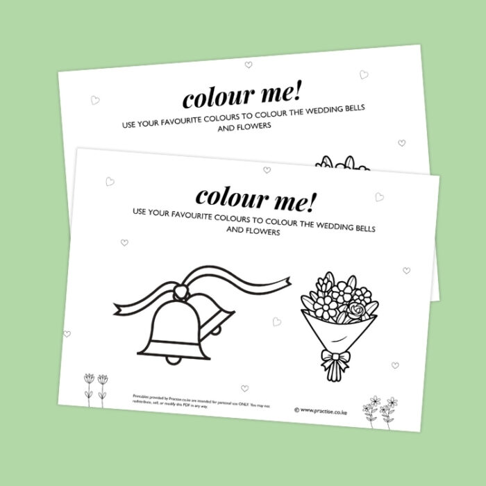 wedding activity worksheet